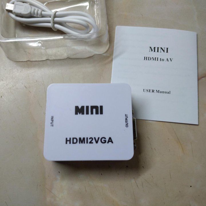 Переходник адаптер конвертер из HDMI в VGA