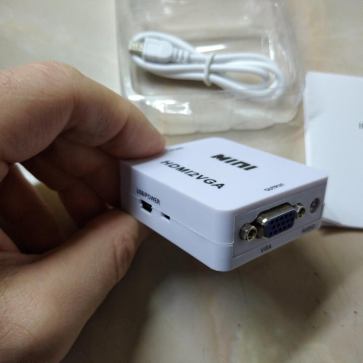 Переходник адаптер конвертер из HDMI в VGA