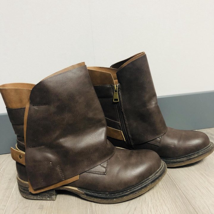 Сапоги кожаные