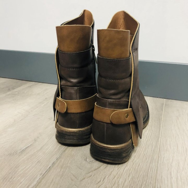 Сапоги кожаные