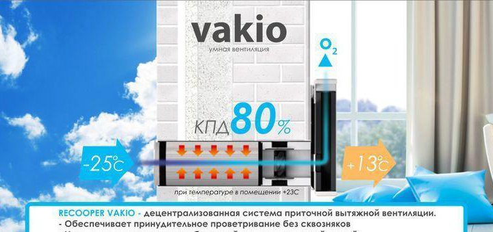 Приточно - вытяжная вентиляция vakio