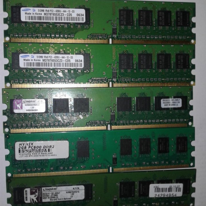 Память DDR2 4шт DDR