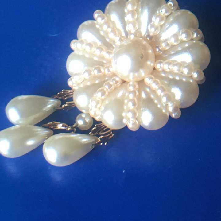 Брошь жемчуг СССР