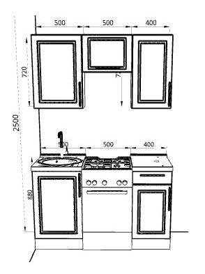 Кухня Троя 1500 мм.