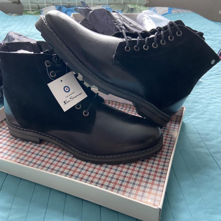 Ботинки Ben Sherman Iace up ankle boots кожа