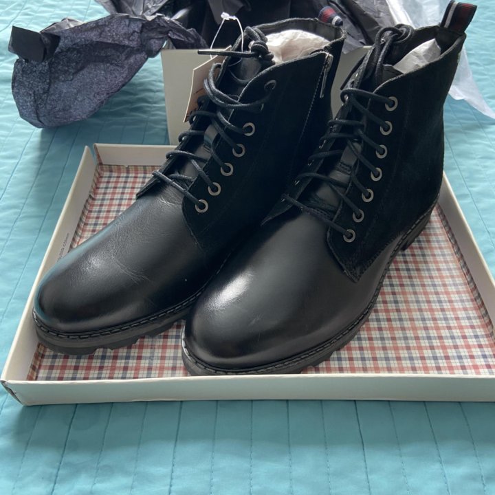 Ботинки Ben Sherman Iace up ankle boots кожа