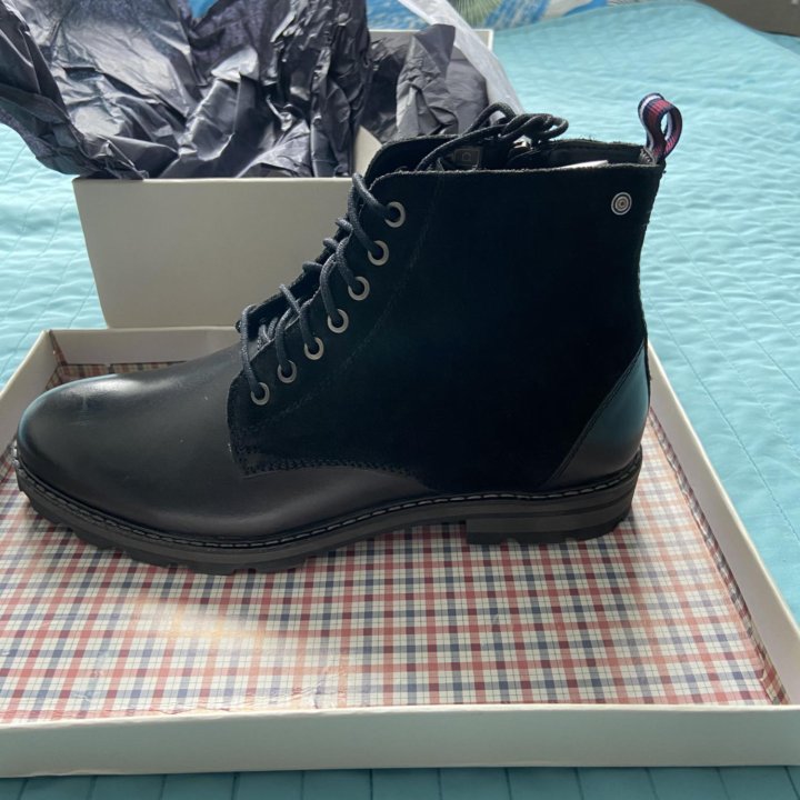 Ботинки Ben Sherman Iace up ankle boots кожа