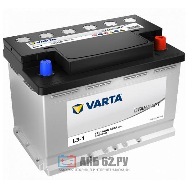 Аккумулятор Varta 60, 74, 100Ah