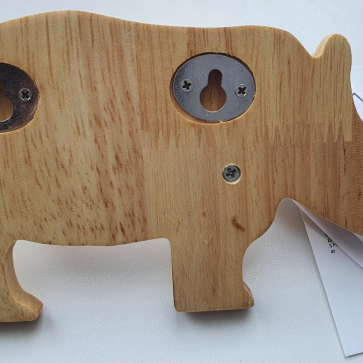 Деревянная вешалка H&M Home в форме носорога