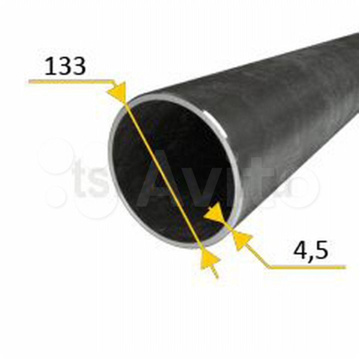 Труба электросварная 133х4,5 12000 мм