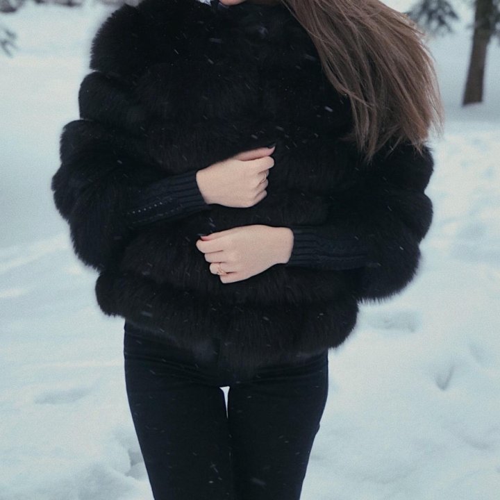 Шуба из песца