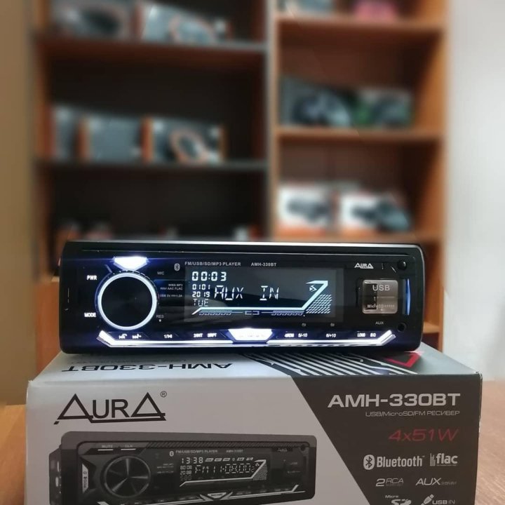 Магнитола Aura AMH-330BT