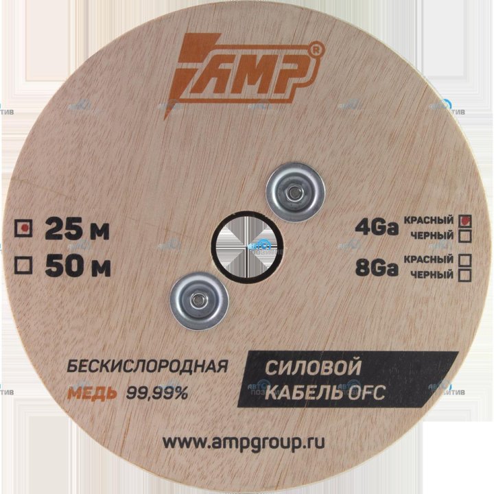 AMP 100% OFC Ultraflexible 4Ga красный (+)