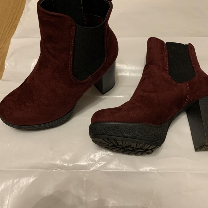 Ботильоны замша