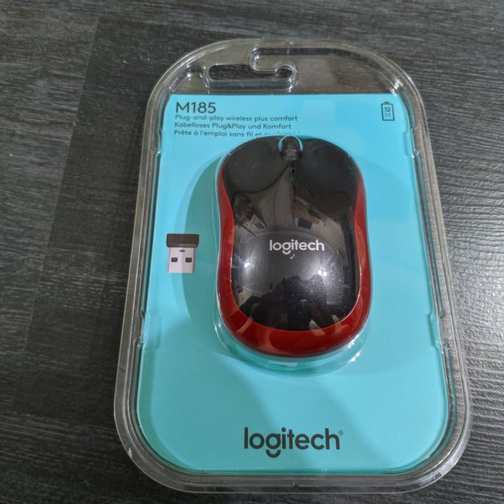 Новая в упаковке беспроводная мышь Logitech M185