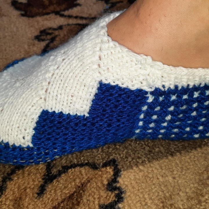 Вязаные тапочки