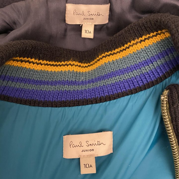 Пальто с отстегивающимся жилетом Paul Smith Junior