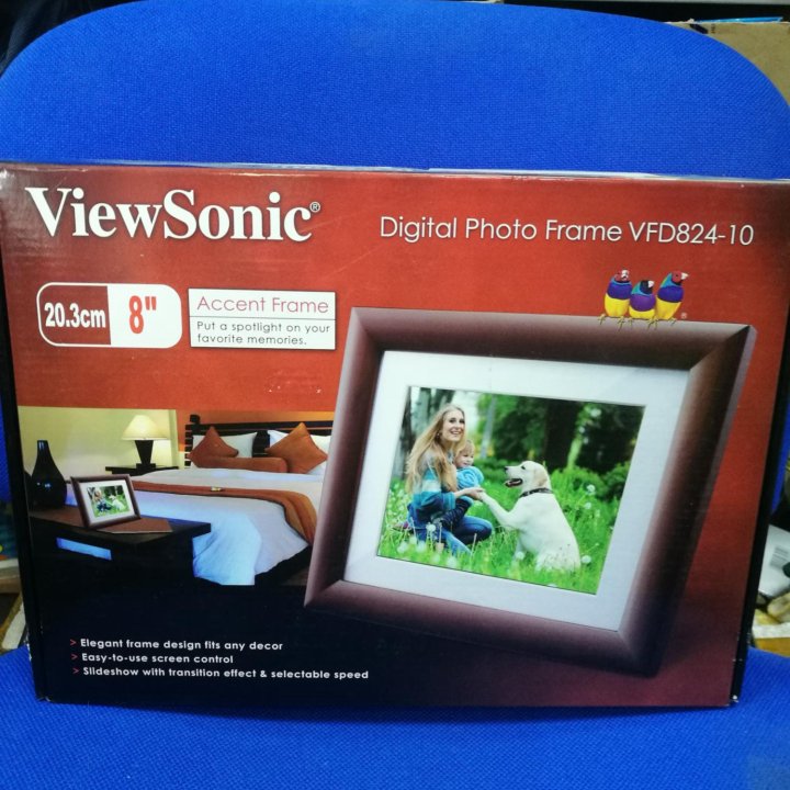 Фирменная цифровая фоторамка ViewSonic