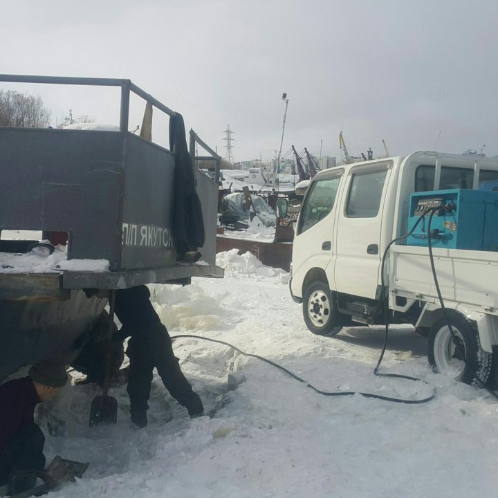 Землякопы траншеи Компрессор с отбойными молотками