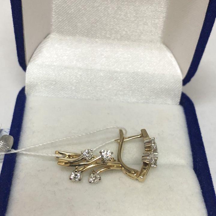 Золотые серьги