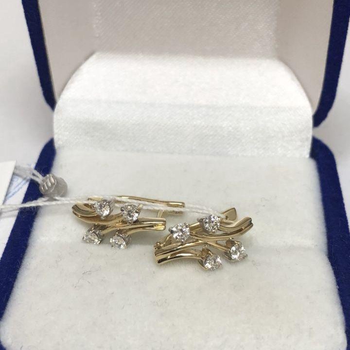 Золотые серьги