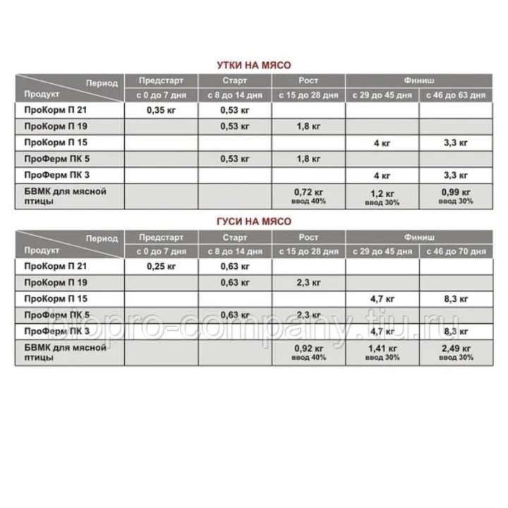 ПроКорм П 19 стартерный корм для молодняка с/х пти