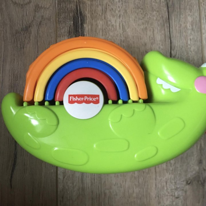 Крокодил пирамидка Fisher price