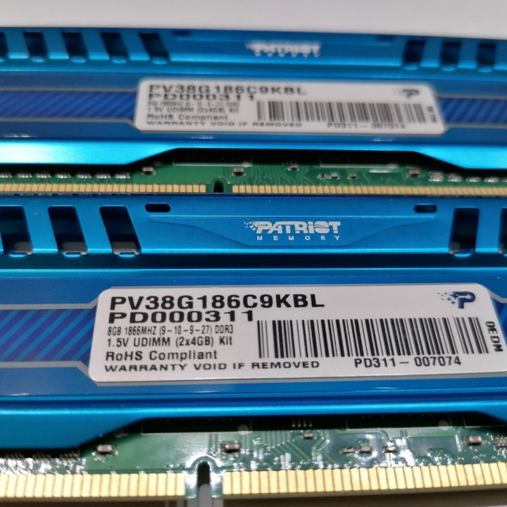 Patriot Viper 8GB (2x4 GB) PC3-14900 1866 MHz