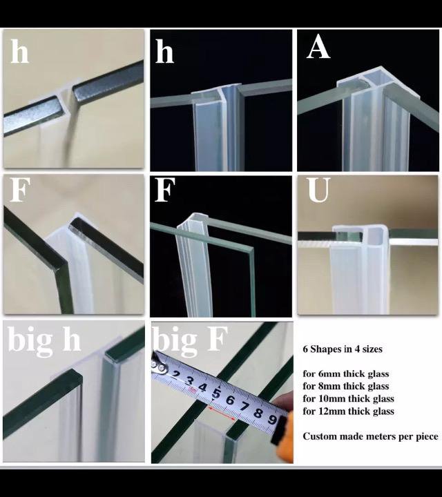 Силиконовый уплотнитель для стёкол(душевых кабин)