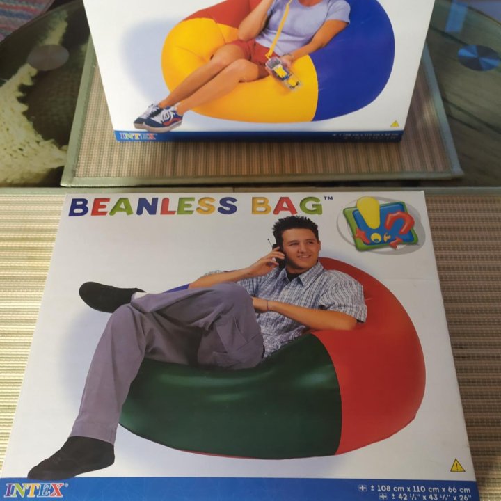 Надувное кресло Intex Beanless Bag