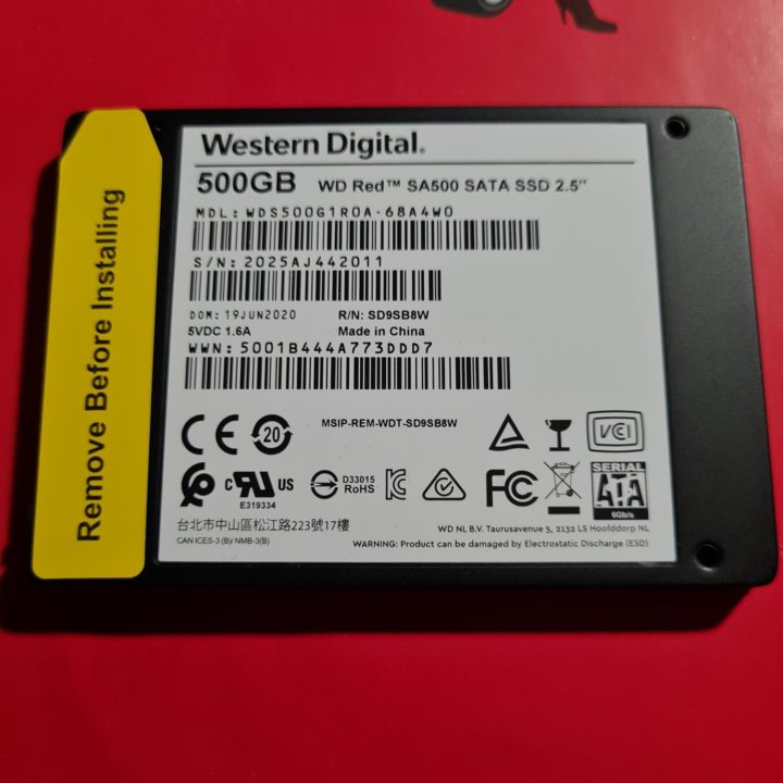 Жёсткий диск 500 GB SSD SATA WD RED SA500