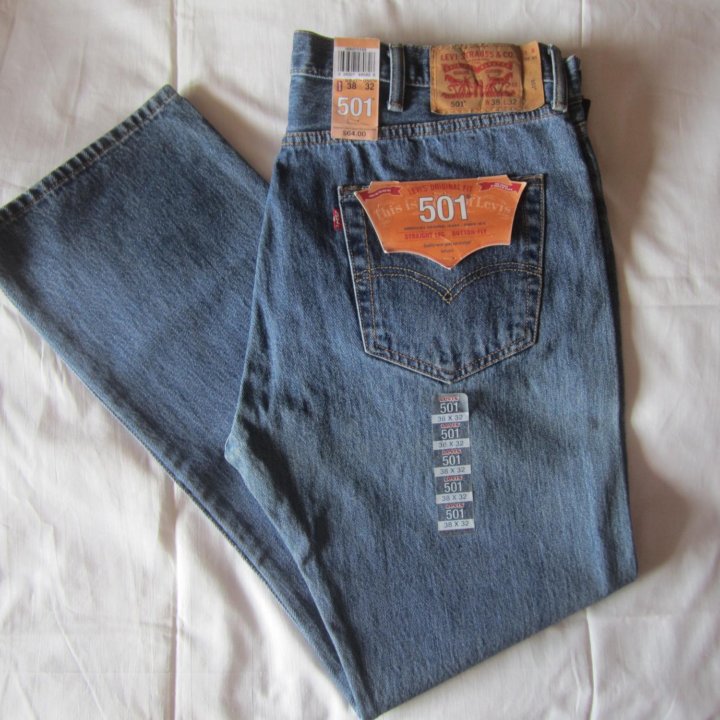 Джинсы Levis 501 W38 L32 из США пошив 2012 года