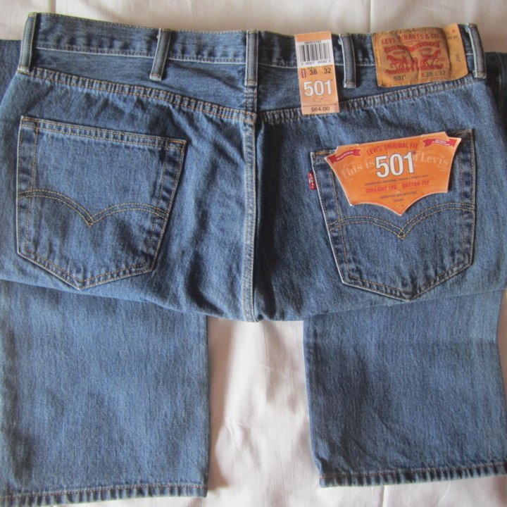 Джинсы Levis 501 W38 L32 из США пошив 2012 года