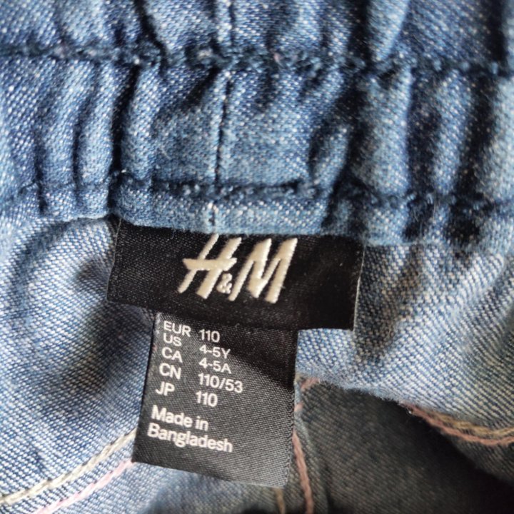 Джинсы h&m 4-5 лет Новые