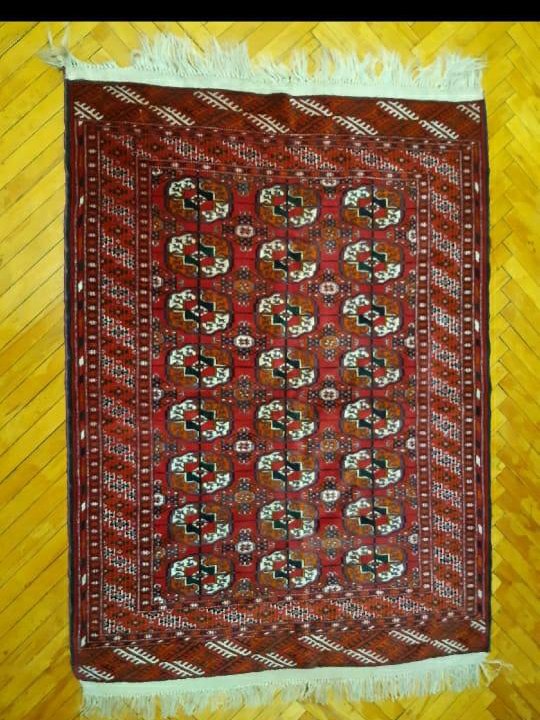 Туркменский шерстяной ковер ручной работы
