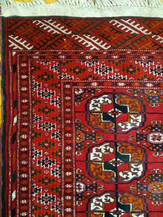 Туркменский шерстяной ковер ручной работы