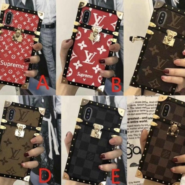 Железные чехлы Supreme Louis Vuitton для iPhone