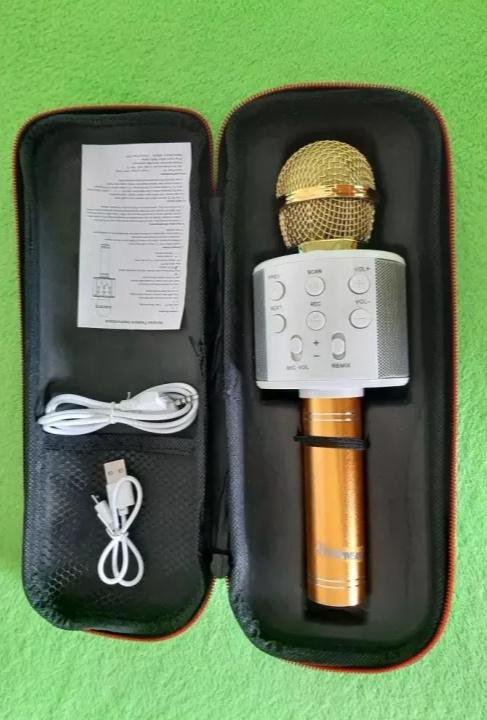 Микрофон для караоке bluetooth новый