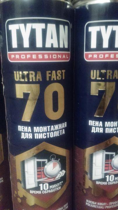 Монтажная пена Tytan ultra fast 70л