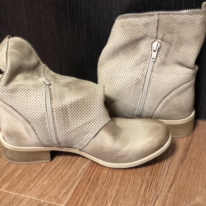 Сапоги кожаные