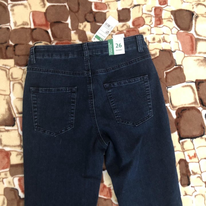 Джинсы benetton skinny Италия