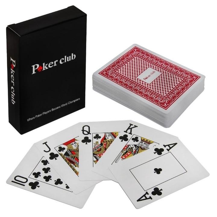 Карты покерные Poker club (100 пластик)