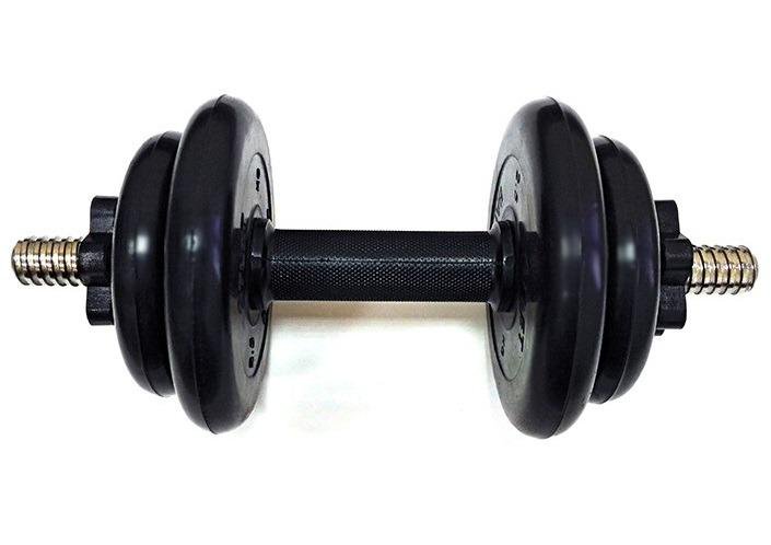 Обрезиненные гантели по 9 кг Barbell разборные