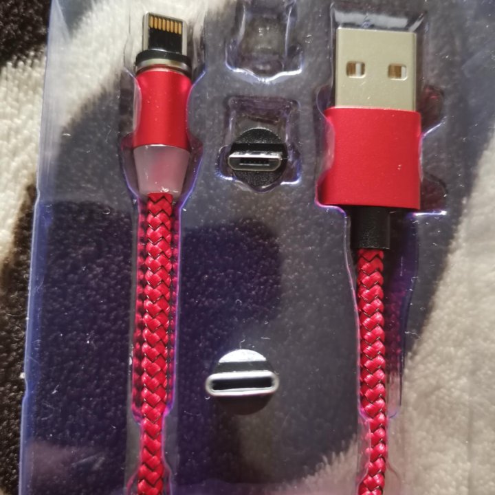 Магнитный USB кабель 3 в 1