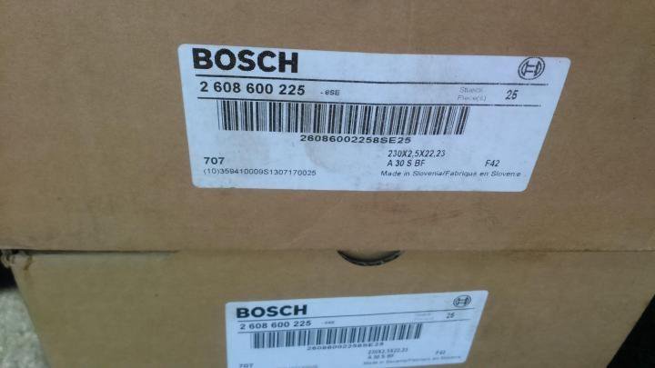 Круги отрезные Bosch 230x2,5x22