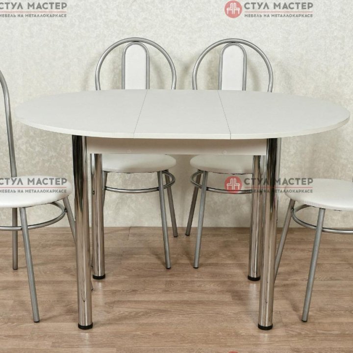 Стол обеденный раздвижной/стол кухонный/стулья