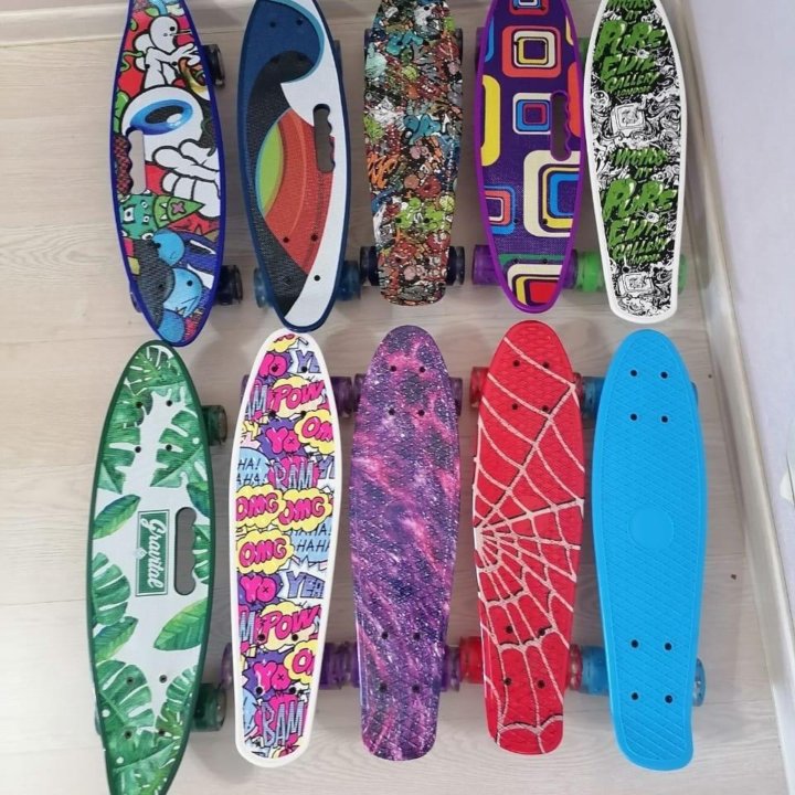 Скейт с ручкой Penny board 56 и 60 см