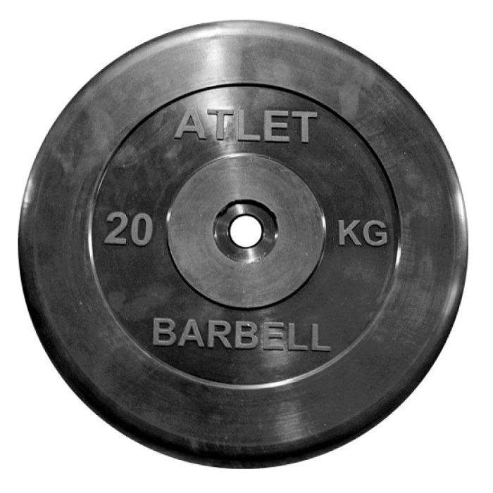 Диск 20 кг Barbell 26 мм, 31 мм или 51 мм