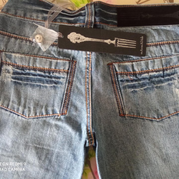 Бриджи джинсовые