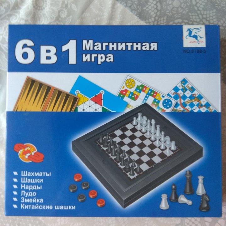 Магнитная игра 6 в 1